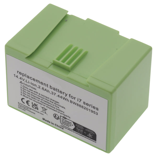 Batterie 14.4V 2600mAh Li-ion pour robot aspirateur iRobot Roomba 5150 7550 e5 i3