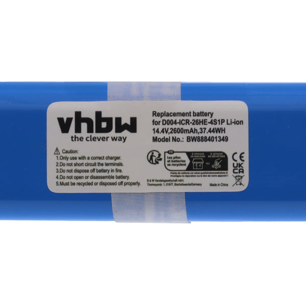 Batería 14.4V 2600mAh Li-ion para robot aspirador iRobot Roomba 5150 7550 e5 i3