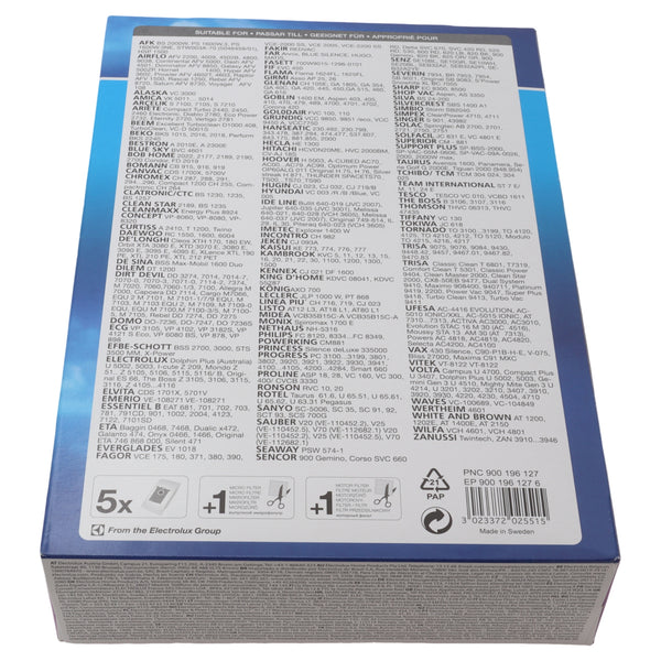 Menalux 1900 5x microfibre vacuum cleaner bags Severin Solac Trisa Ufesa Vitek