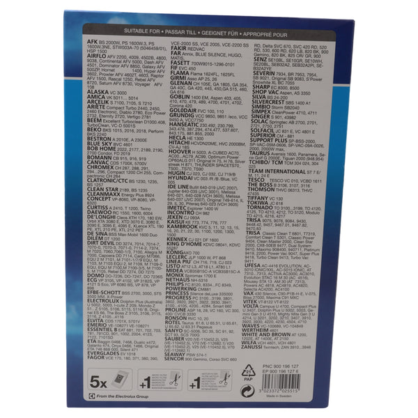 Menalux 1900 5x microfibre vacuum cleaner bags Severin Solac Trisa Ufesa Vitek