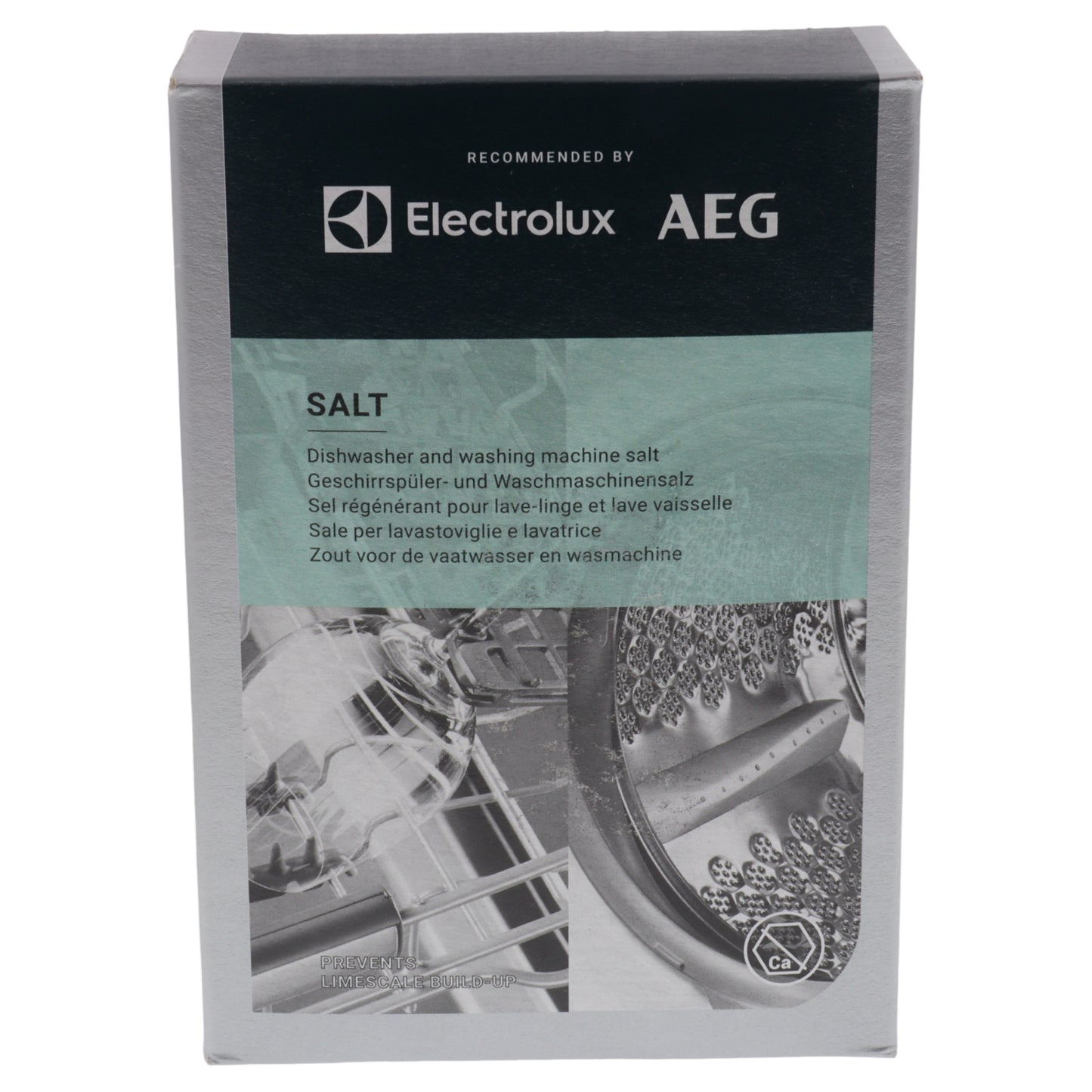 Electrolux AEG Zanussi 1kg sale lavastoviglie lavatrice rinnovo decalcificatore