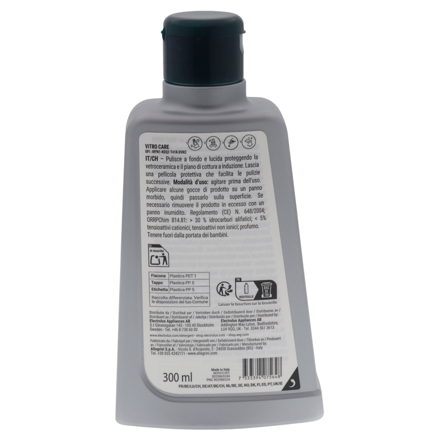 Electrolux detergent cremă plită vitroceramică Vitro Care inducție