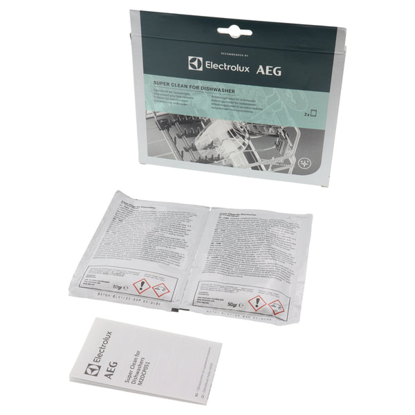 Electrolux 2x Pulver Super Clean Entfetter desinfizierendes Mittel leistungsstarke Geschirrspüler