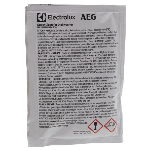 Electrolux 2x Pulver Super Clean Entfetter desinfizierendes Mittel leistungsstarke Geschirrspüler