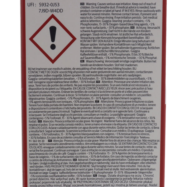 Gaggia pastilles pilules dégraissantes machine à café Moltio Baristo Poemia Xelsis Xsmall