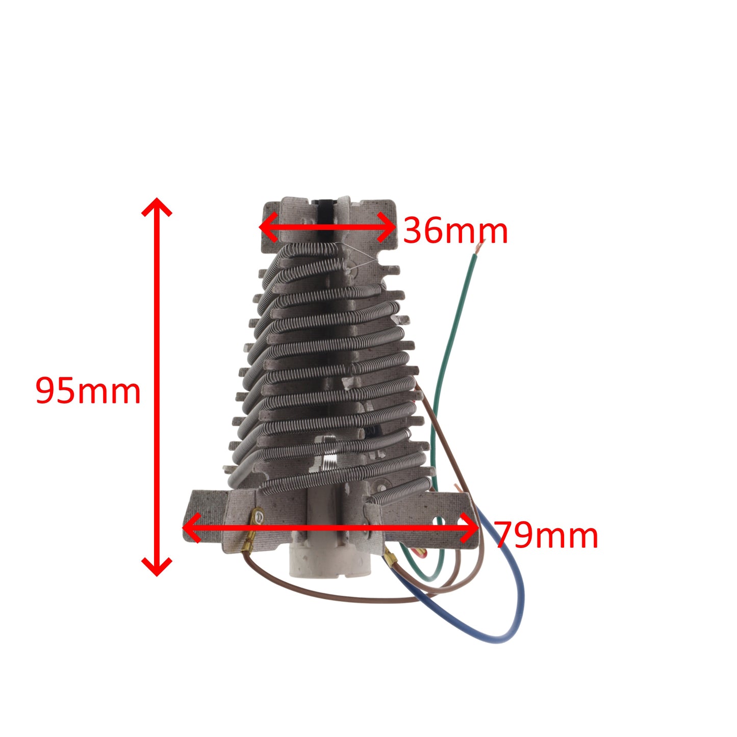 Gammapiù resistenza 240V 1600W 95mm phon asciugacapelli 500 Compact