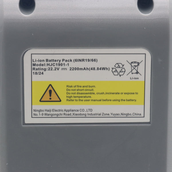 Ariete Batterie HJC1901-1 22.2V Staubsauger 22V Digital 2756 HINWEIS!