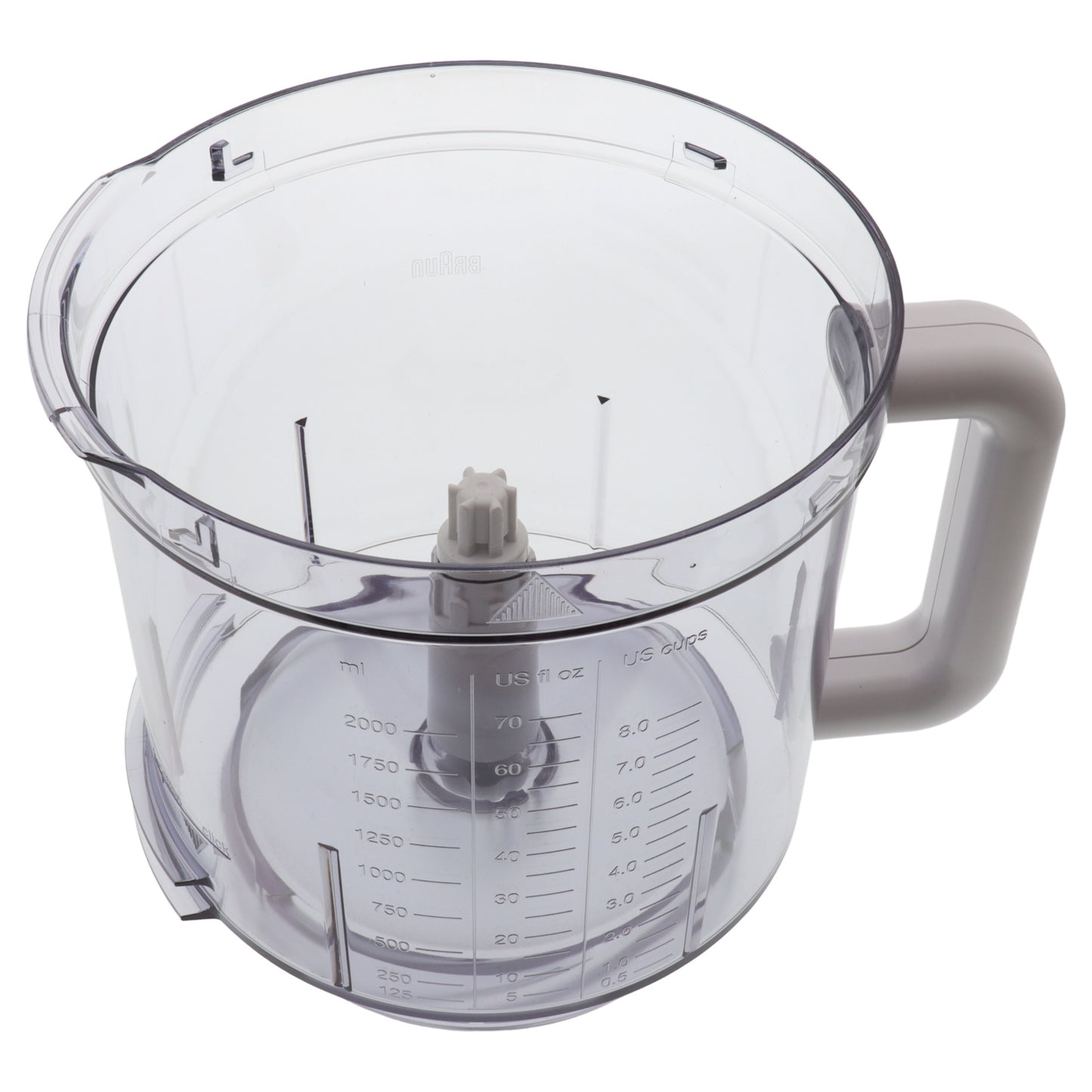 Braun ciotola contenitore 2000ml robot Multiquick 3 5 CombiMax K600 K650 K700 K750 Tribute