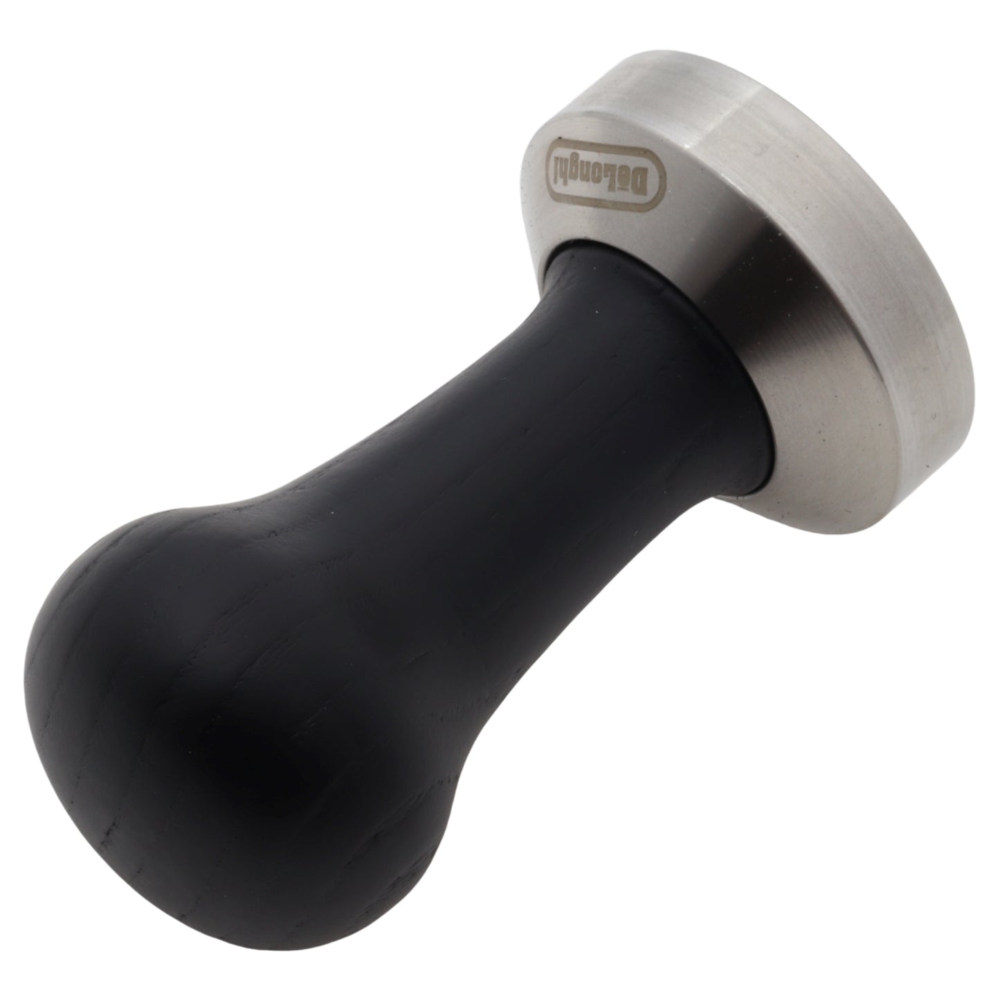Delonghi coffee tamper 51mm stainless steel and black wood coffee machine