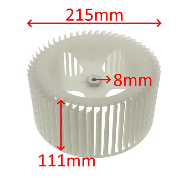 Ventilateur Delonghi 215mm climatiseur Pinguino PAC AN120 AN370 CN92 EL98 EX290