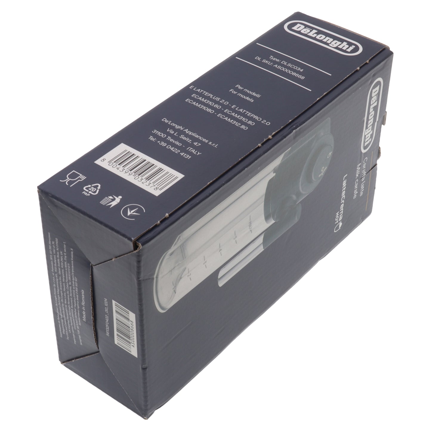 Delonghi caraffa monta Latte Crema Hot macchina caffè Magnifica Evo Next ECAM310 ECAM312