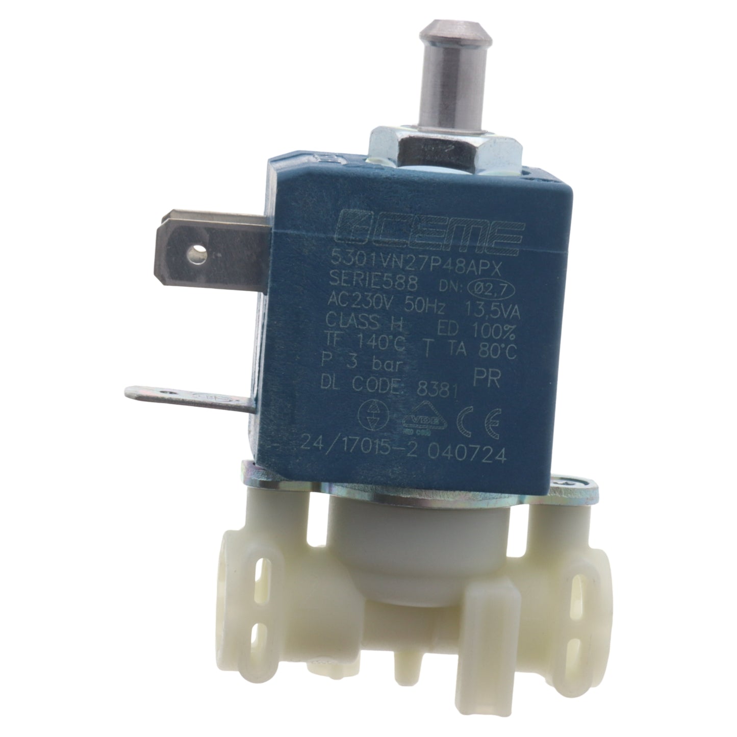 Delonghi elettrovalvola 3 vie 8381 8384 230V macchina caffè Intensa Avanti EC850 EC860 ECAM23.450 ESAM6700