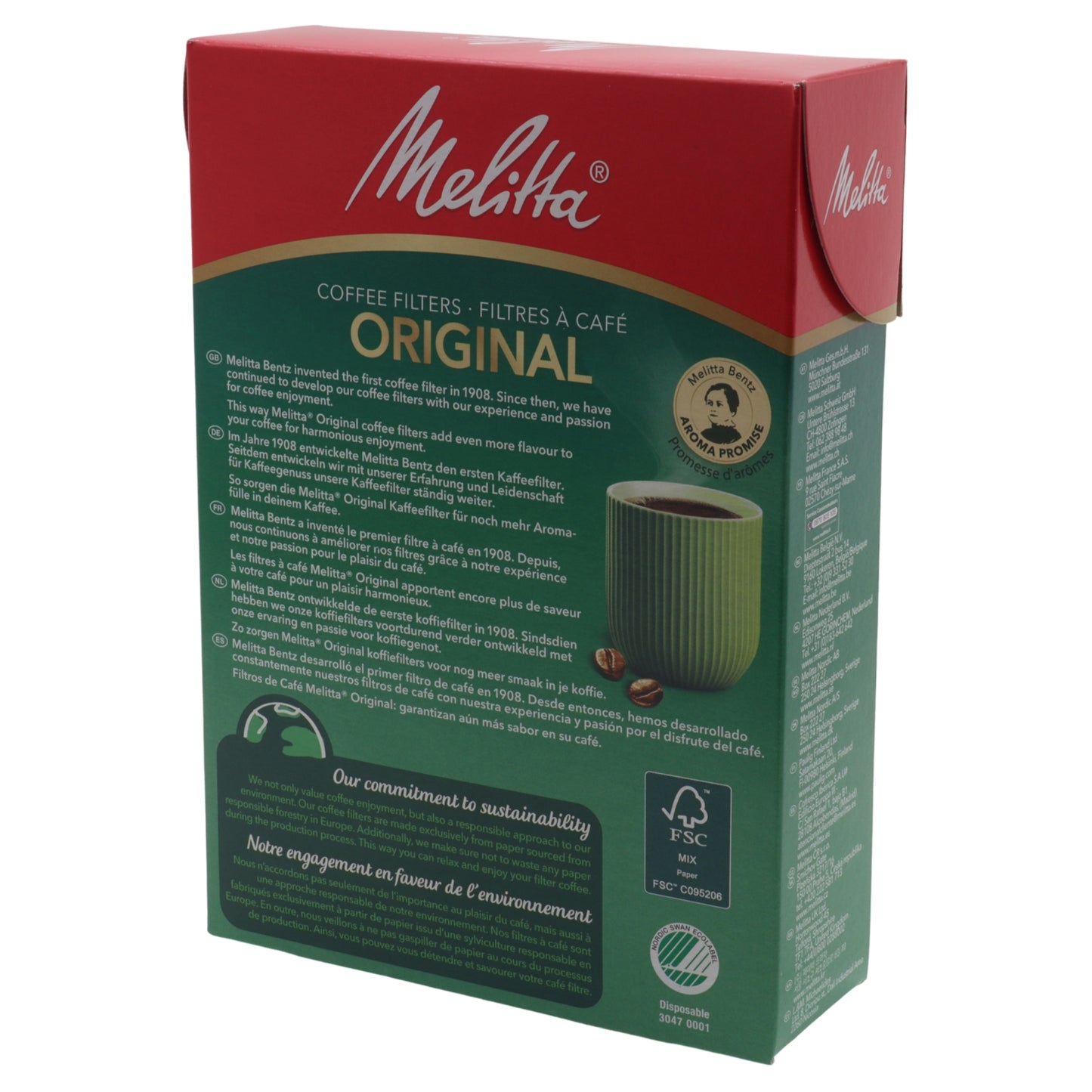 Melitta 80 filtri carta AromaPor 102 1x2 2 tazze macchina caffè americana universale