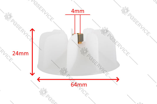 Gammapiù Elmot wentylator 64mm oś 4mm 24mm suszarka do włosów GHD Helios HE001