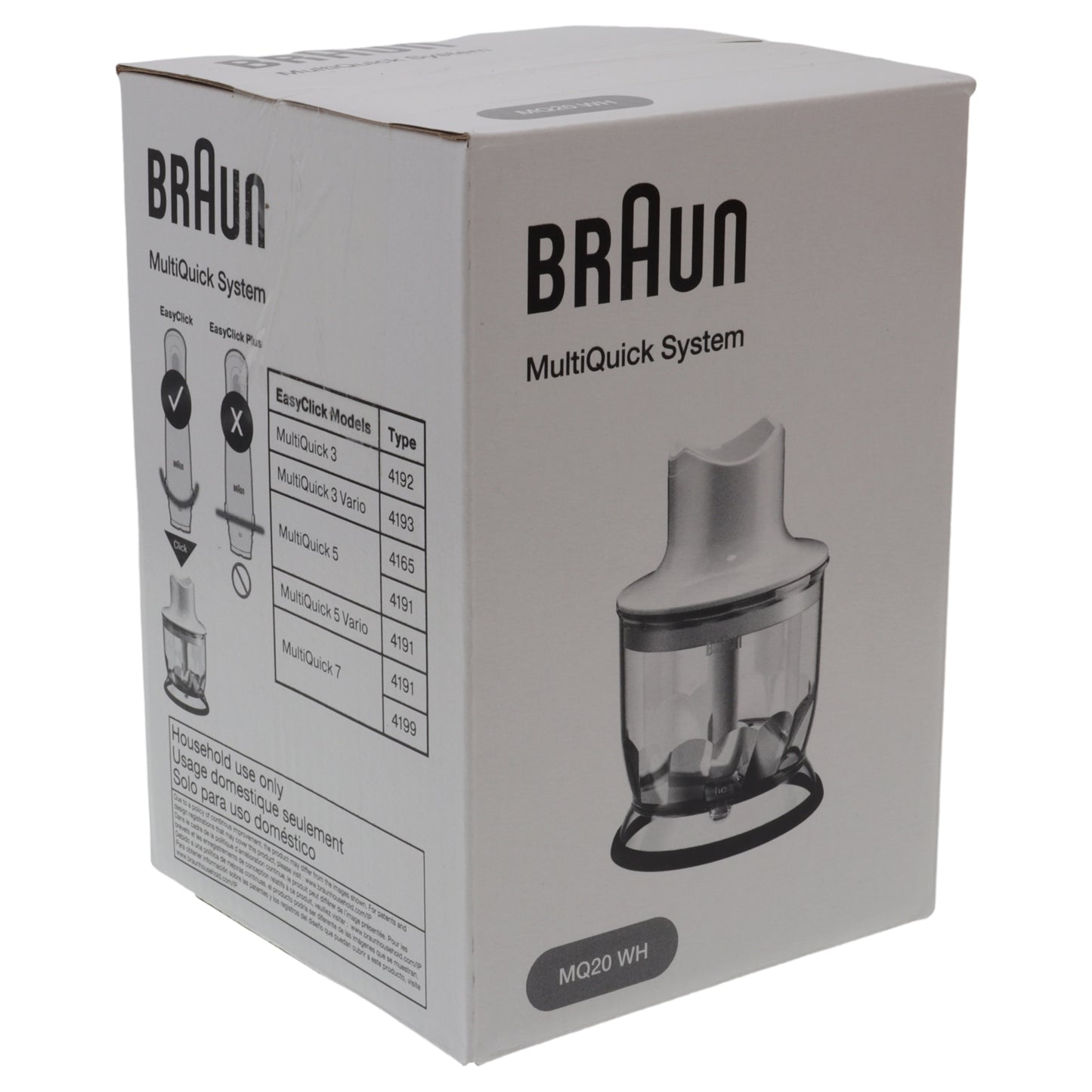 Braun accessorio tritatutto bicchiere 350ml Minipimer Multiquick 3 5 7 4191 419