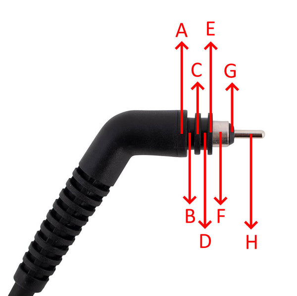 Elchim voedingskabel stekker haarplaat Natures Touch 39EL maten 8T