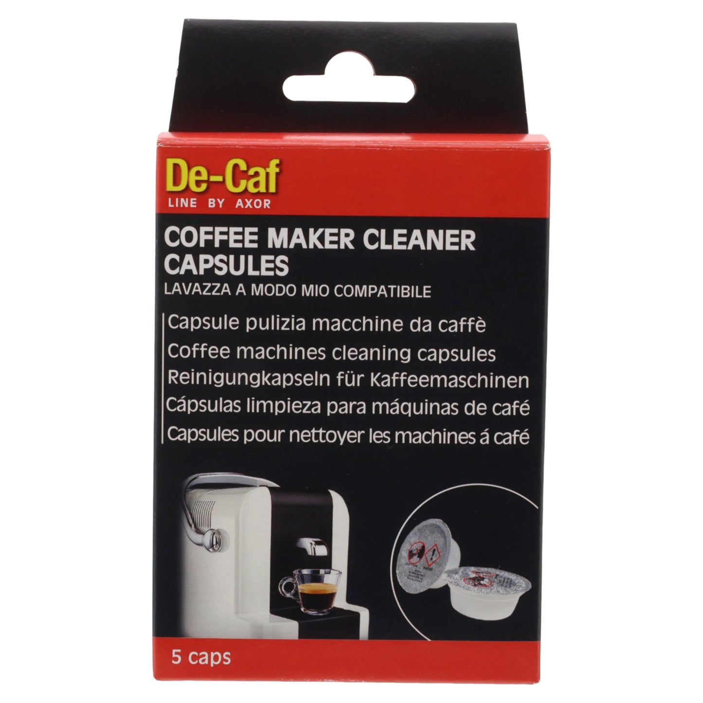 Axor 6x capsule detergente pentru curățarea aparatului de cafea pentru Lavazza A Modo Mio