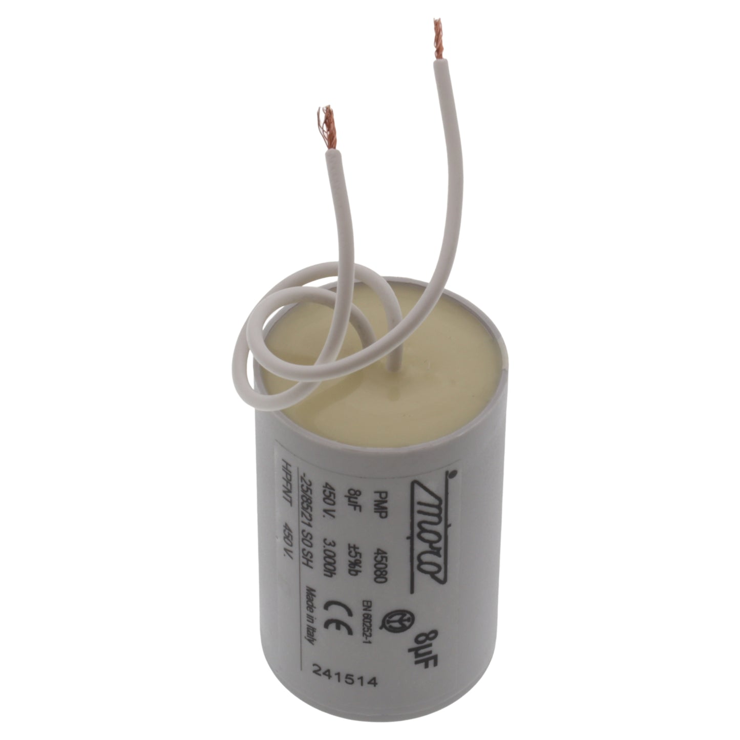 Essedue condensatore PMP 45080 8uF 450V 56mm affettatrice 195 220 250 300 350