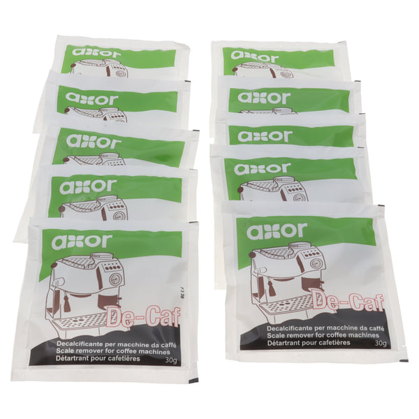 Axor decalcificante pulizia calcare DeCaf 10 buste cristalli per macchina caffè