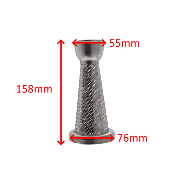 Tre Spade Filtertrichter Sieb 1,5 mm Passiergerät Sugo Spremito Easy Squeezy