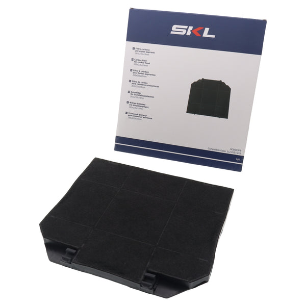 Filtro ai carboni attivi 265x235mm per cappa aspirante Faber Brandt Ariston Smeg Scholtes Franke