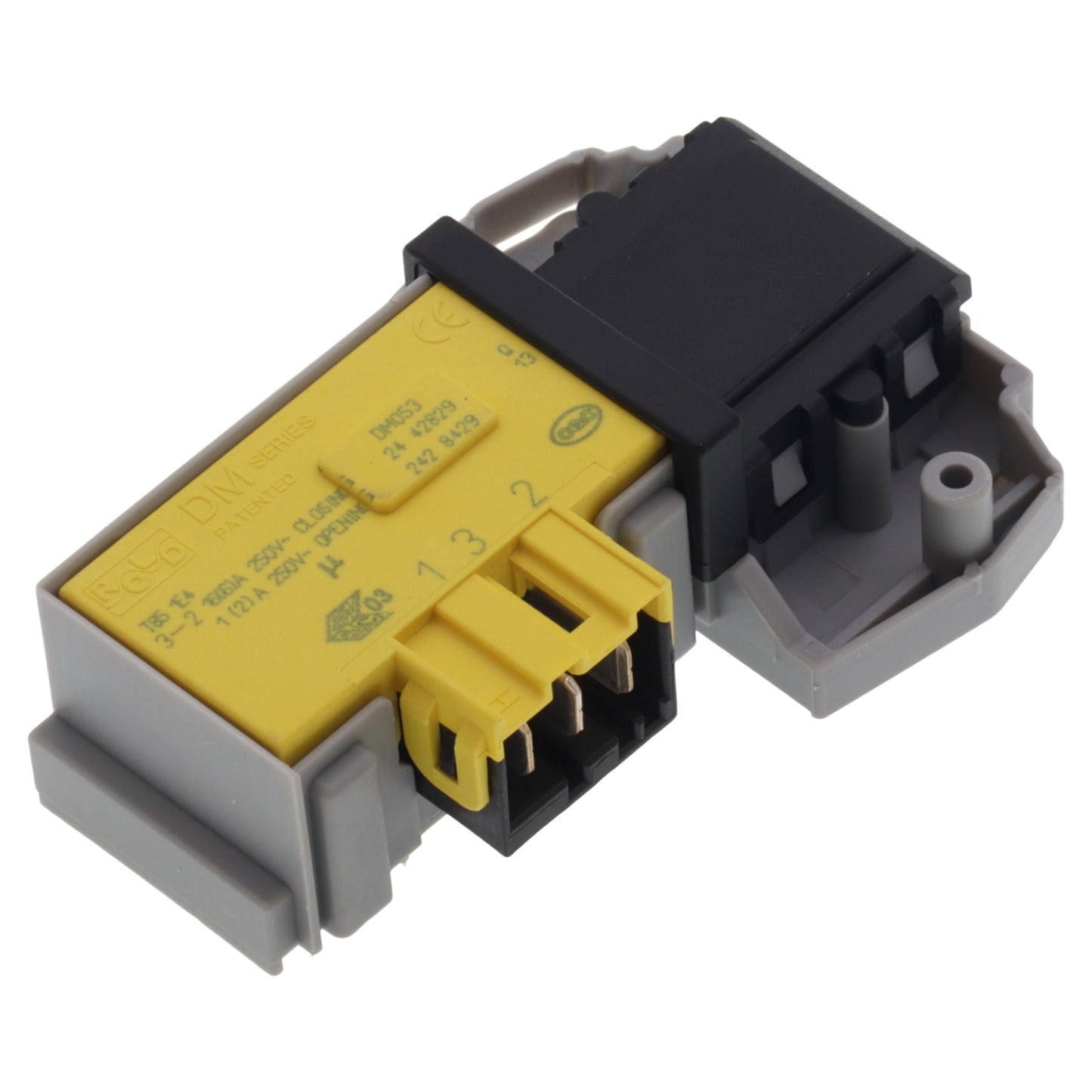 Serratura blocca porta oblò DM053 053558 per lavatrice Candy Hoover Iberna COS DYN EVO GOW