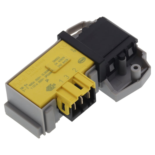 Serratura blocca porta oblò DM053 053558 per lavatrice Candy Hoover Iberna COS DYN EVO GOW