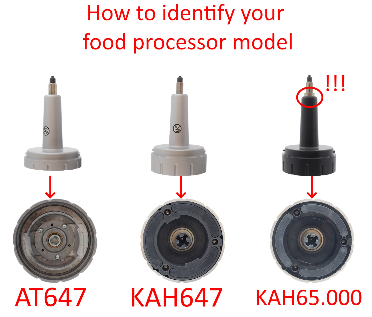 Kenwood perno albero asse Food Processor AT647 Major Chef Titanium Cooking NOTE