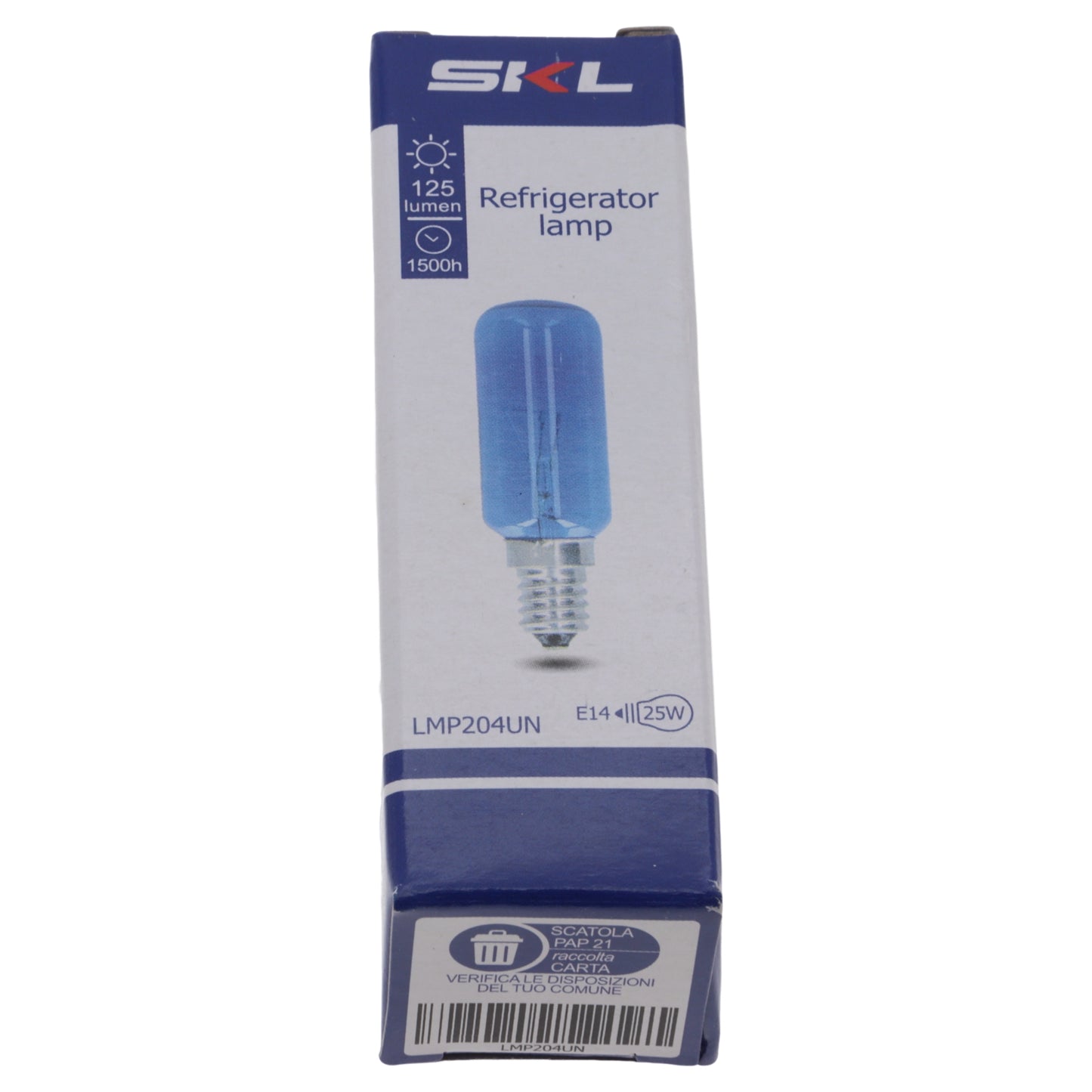 Lampadina blu frigorifero E14 25W 82mm 230V per Bosch Siemens Neff Gaggenau