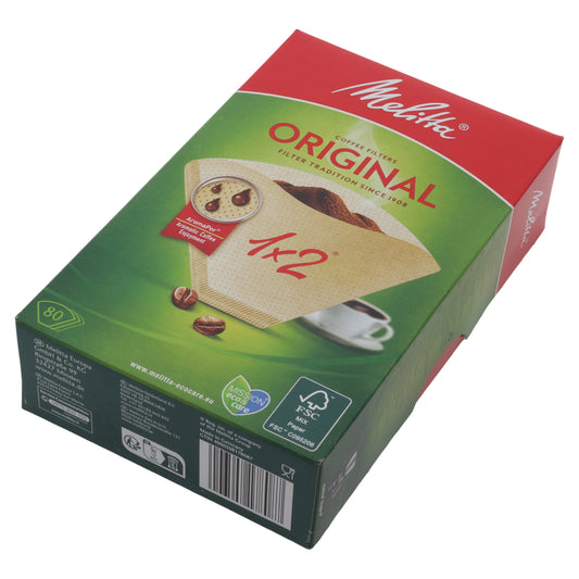 Melitta 80 filtri carta AromaPor 1x2 2 tazze macchina caffè americana universali