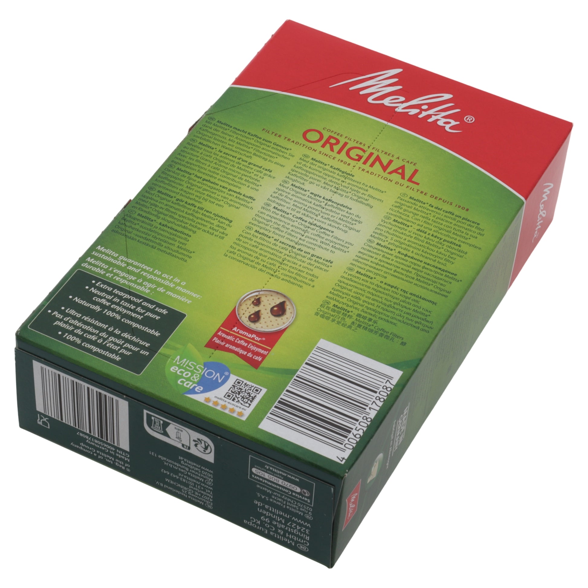 Melitta 80 filtri carta AromaPor 1x2 2 tazze macchina caffè americana universali