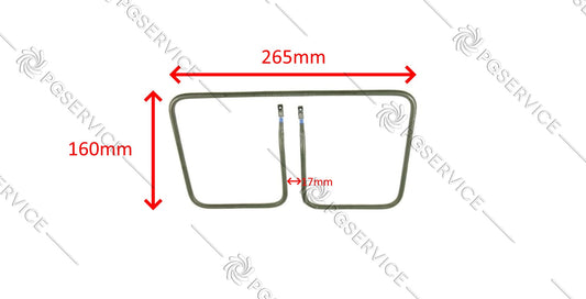 Delonghi resistenza 220V piastra bistecchiera CG600 CG6001 CG6601 NOTE!