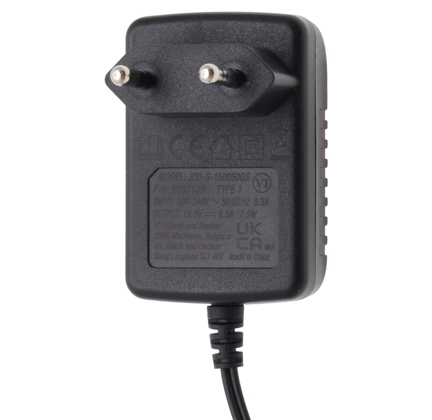 Black & Decker Ladegerät Staubsauger 12V DVC320B21 DVC320BRG