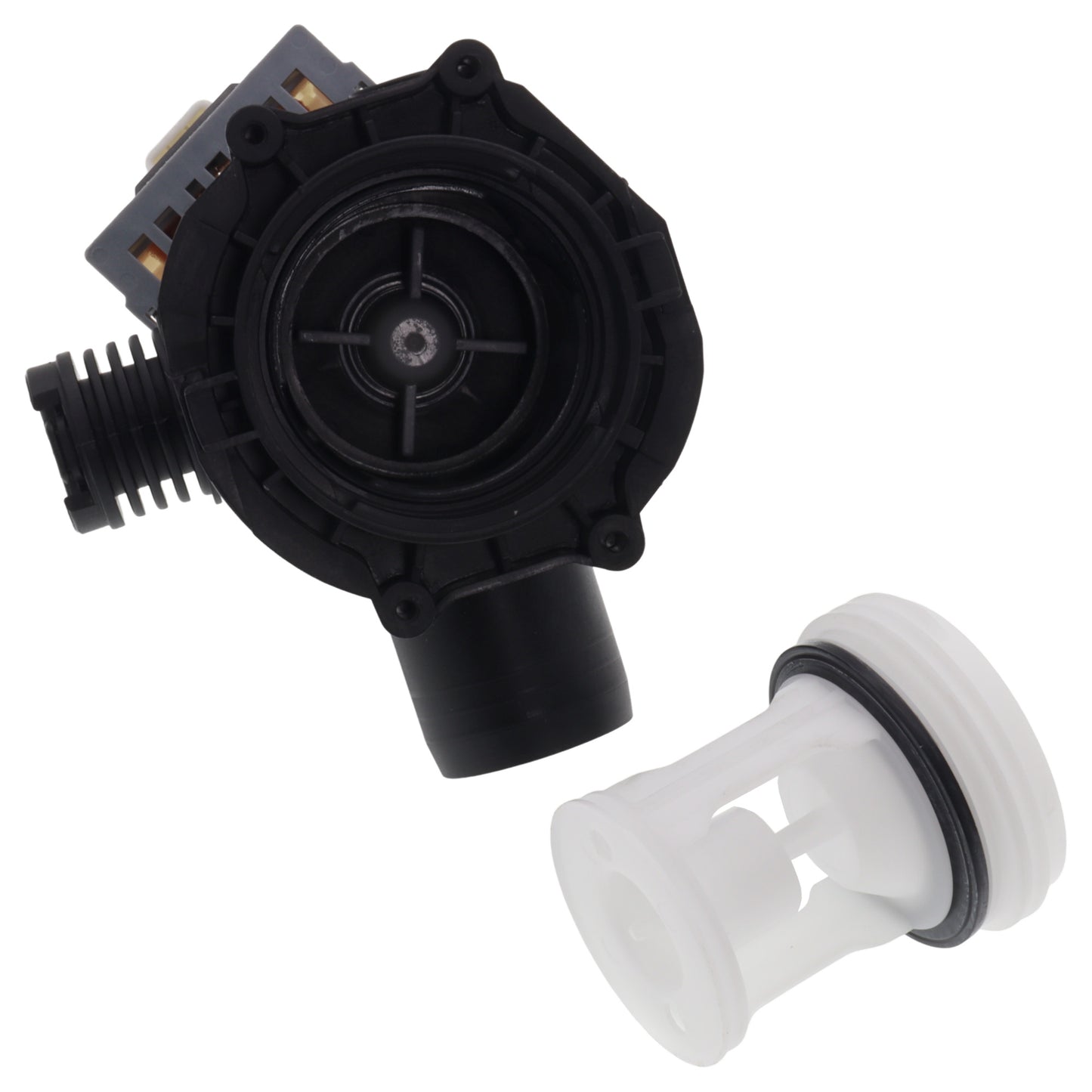 Pompa scarico acqua M325 RS0806 220V 40W per lavastrice Ariston Hotpoint AQ8 ARM ECO WMD