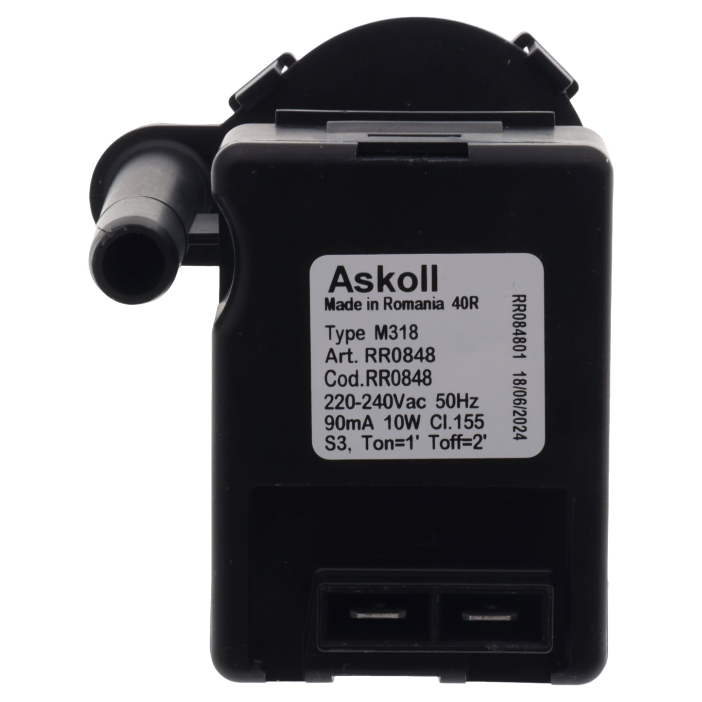 Pompa scarico Askoll M318 RR0848 220V 10W asciugatrice per Candy Hoover Vestel