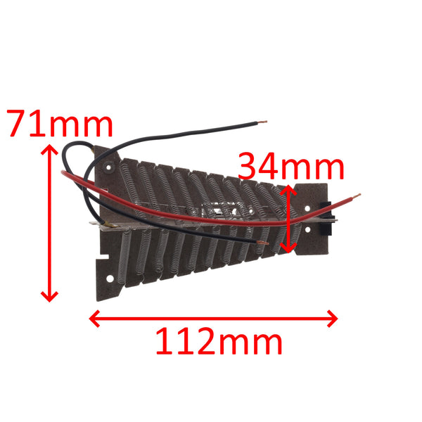 Elchim resistenza GR27A05 750W+750W 110mm phon asciugacapelli HP 2001 Milano