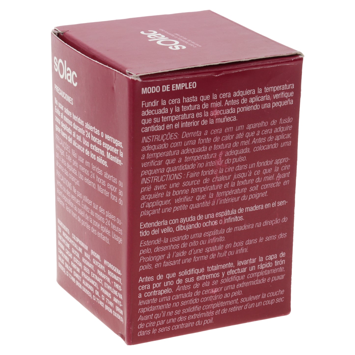 Solac 10x discos de cera chocolate 200gr para depiladora DC7500 DC7502 S99941800