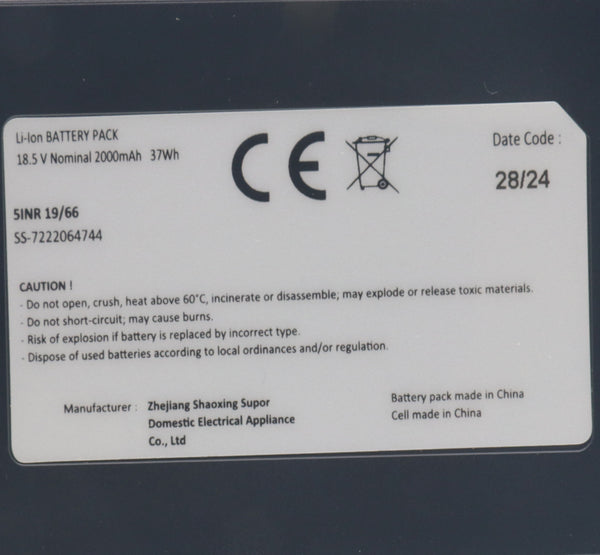 Batería Rowenta 18.5V aspiradora escoba XPert 6.60 Smart RH6431 RH6470 RH6472