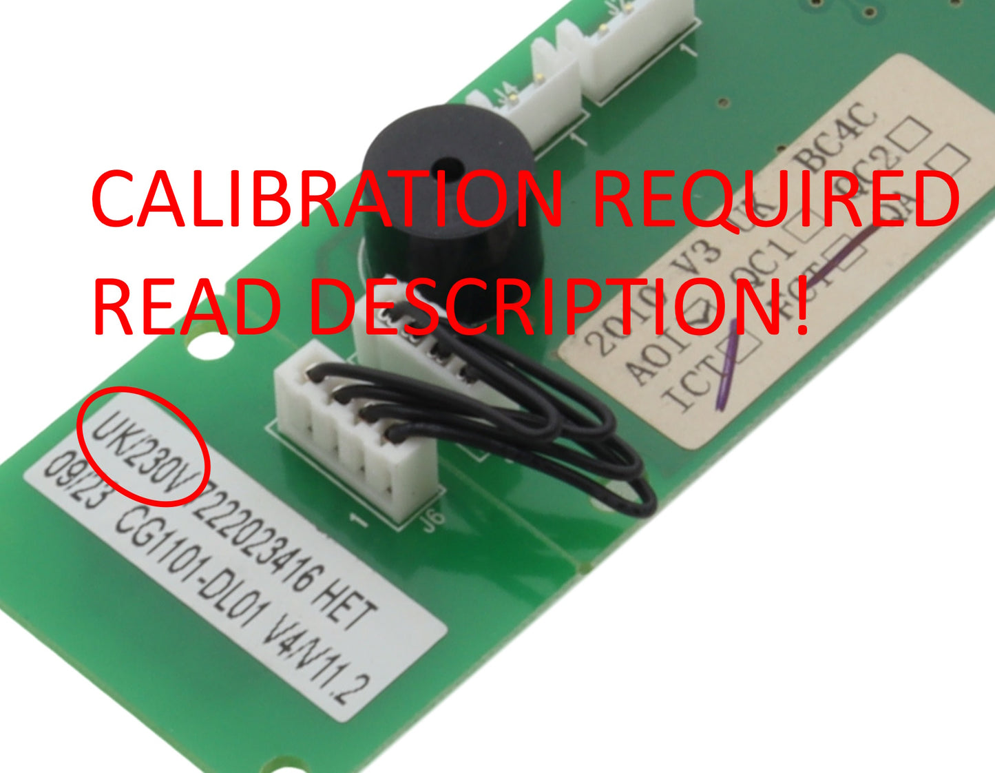 Placa de control electrónico Tefal PCB 230V Placa OptiGrill GC713D GC715D ¡NOTA!