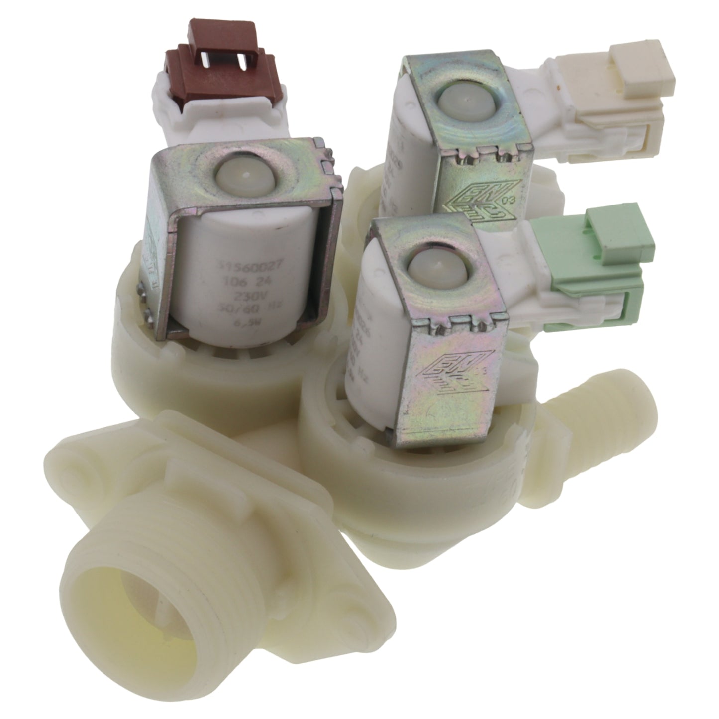 Electrovalvă 3 căi intrare apă 230V 6.5W pentru mașină de spălat AEG Rex Electrolux Zanussi
