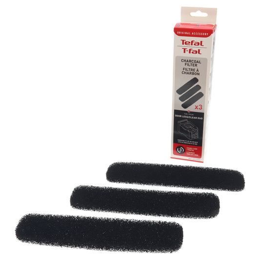 Tefal kit 3x filtre anti miros din carbon pentru friteuza Clear Duo Odor Less FR600D