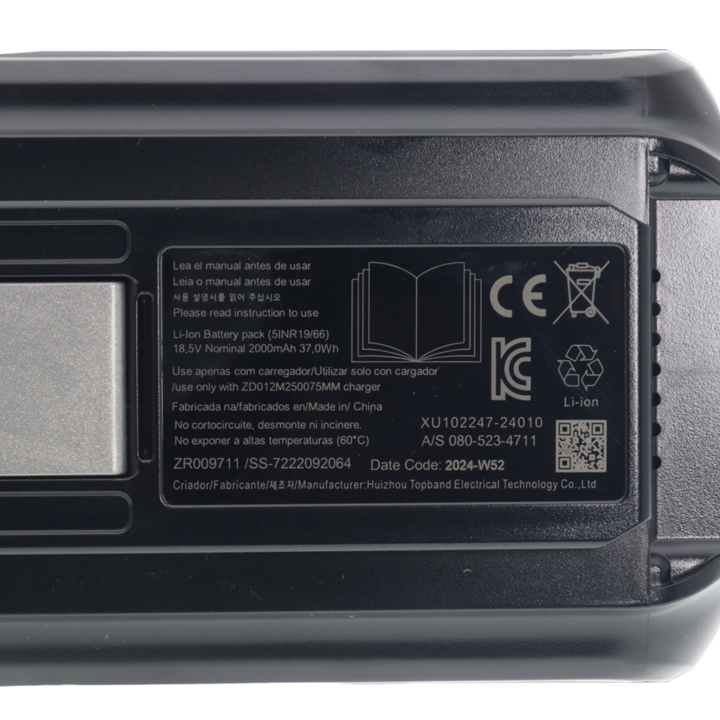 Rowenta batería 18.5V escoba aspiradora XForce Flex 9.60 RH20 RH20C RH2098 RH20C4