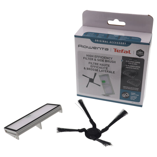 Rowenta kit filtro spazzola laterale robot aspirapolvere XPlorer 220 240 AI RR9465 RR9695