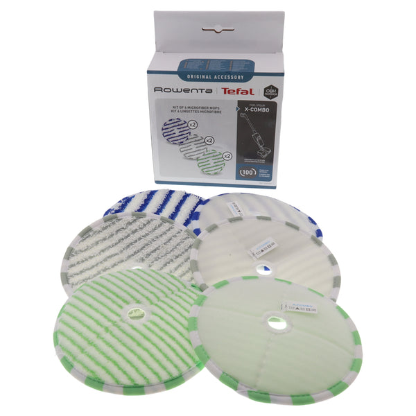 Rowenta Tefal 6x paños discos escoba lavapavimentos X-Combo GZ3038 GZ3039 GF3039